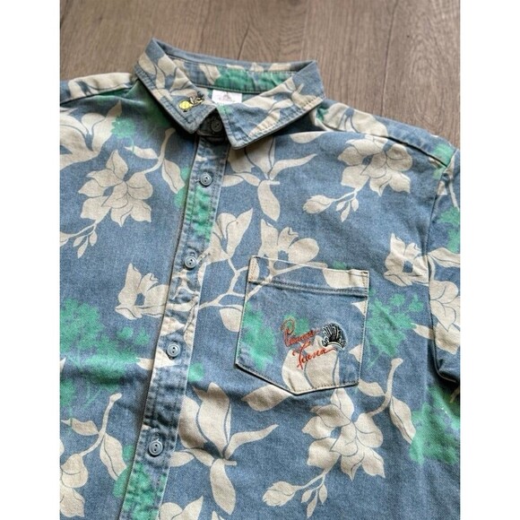 Disney Princess Tiana Prince Naveen denim button down shirt Size Small - Picture 2 of 5